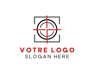 Focus - Target Shooting Crosshair logo design