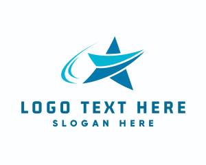 Fast - Star Travel Arrow logo design