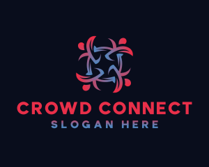 Crowd - People Foundation Organization logo design