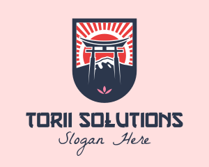 Torii - Japanese Torii Shrine logo design