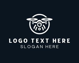 Photography - Aerial Drone Copter logo design