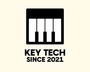 Piano Keyboard App  logo design