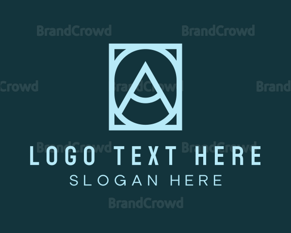 Modern Frame Letter A Logo