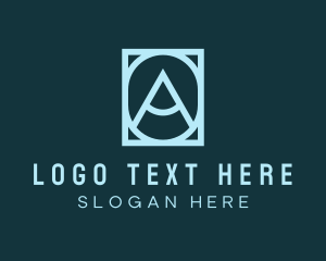 Portrait - Modern Frame Letter A logo design