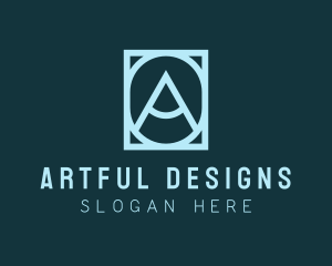 Modern Frame Letter A logo design