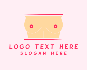 Stag Party - Female Sexy Boobs logo design