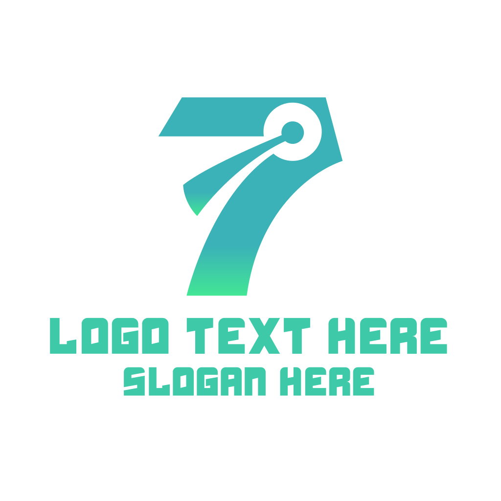 Modern Chat Number 7 Logo | BrandCrowd Logo Maker | BrandCrowd | BrandCrowd