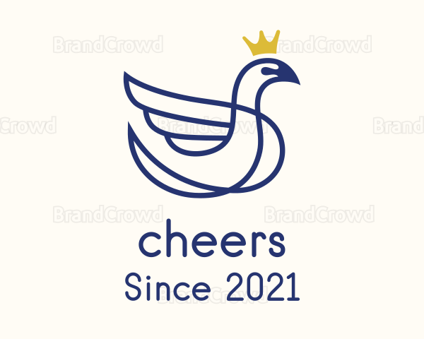 Royal Swan Outline Logo