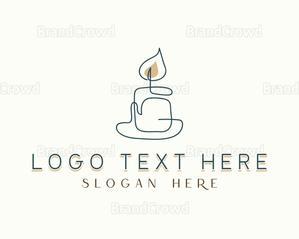 Scented Candle Souvenir Logo