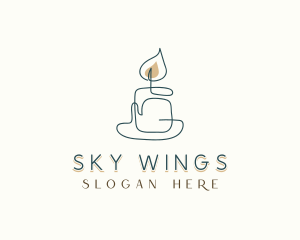 Scented Candle Souvenir Logo