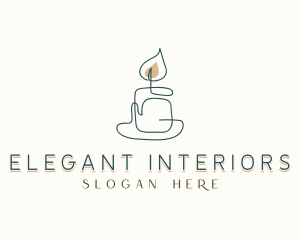 Scented Candle Souvenir logo design