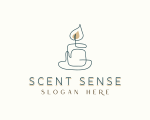 Scented Candle Souvenir logo design