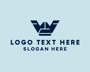 Advisory - Business Tech  Letter W logo design