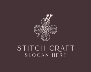 Crochet Yarn Thread logo design