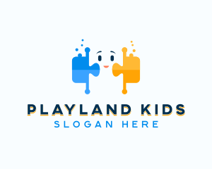 Daycare Puzzle Nursery logo design