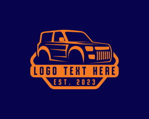 Road Trip - Automotive Jeep Vehicle logo design