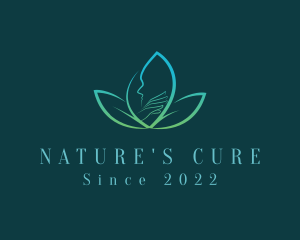 Natural Beauty Spa Leaf  logo design