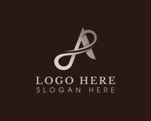 Media - Elegant Fashion Letter A logo design