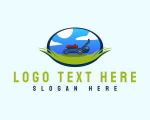 Landscaper - Lawn Mower Landscape logo design