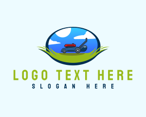 Lawn Mower Landscape Logo