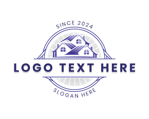 Architect - House Roofing Contractor logo design