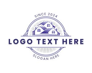 House Roofing Contractor Logo