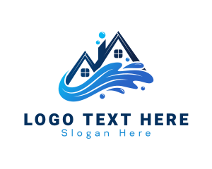 Disinfecting - House Cleaning Splash logo design