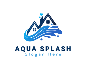 House Cleaning Splash logo design