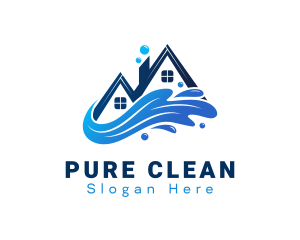 House Cleaning Splash logo design