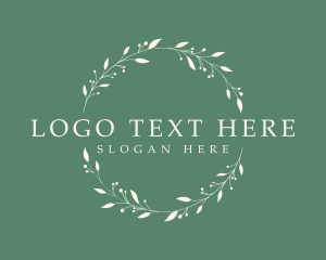 Style - Organic Wellness Wreath logo design