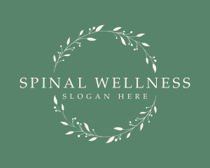 Organic Wellness Wreath  logo design