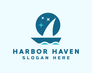 Ocean Boat Sailing logo design