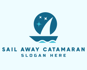 Ocean Boat Sailing logo design