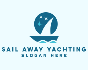 Ocean Boat Sailing logo design