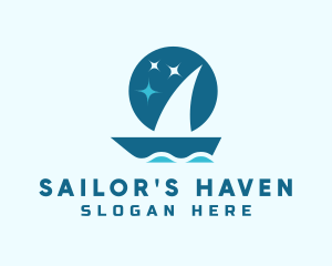 Ocean Boat Sailing logo design