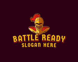 Gaming Knight Soldier logo design