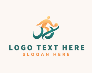 Humanitarian - Paralympic Basketball Wheelchair logo design