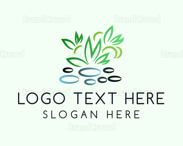 Pebble Plants Garden Logo