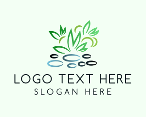 Succulent - Pebble Plants Garden logo design