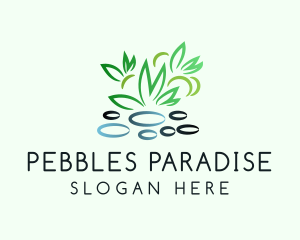 Pebble Plants Garden logo design