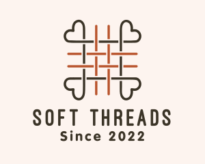 Woven Heart Thread logo design