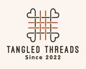 Woven Heart Thread logo design