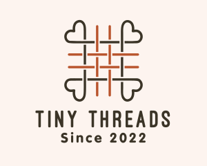 Woven Heart Thread logo design