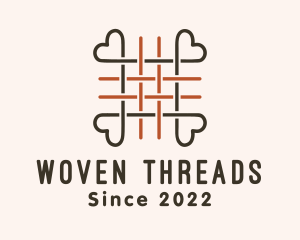 Woven - Woven Heart Thread logo design