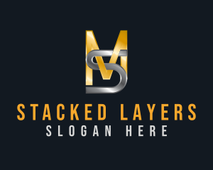 Premium Metallic Detailing logo design