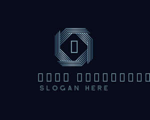 Industrial - Metallic Octagon Corporate Business logo design