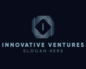 Entrepreneur - Metallic Octagon Corporate Business logo design