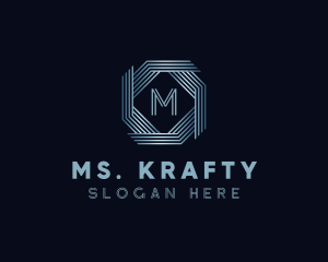 Store - Metallic Octagon Corporate Business logo design