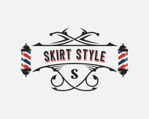 Haircut Barber Styling logo design