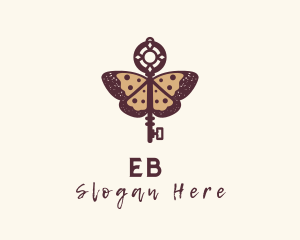 Feminine - Butterfly Insect Key logo design